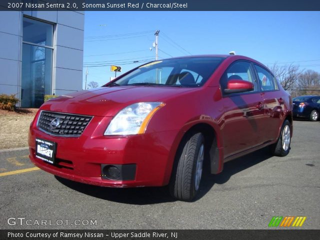 2007 Nissan Sentra 2.0 in Sonoma Sunset Red