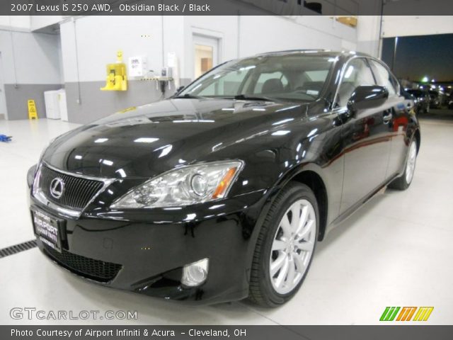 2007 Lexus IS 250 AWD in Obsidian Black