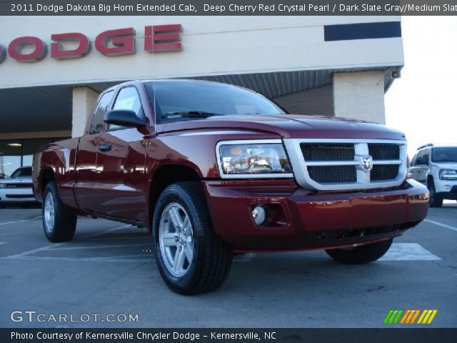 2011 Dodge Dakota Big Horn Extended Cab in Deep Cherry Red Crystal Pearl