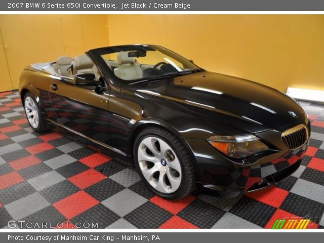 2007 BMW 6 Series 650i Convertible in Jet Black
