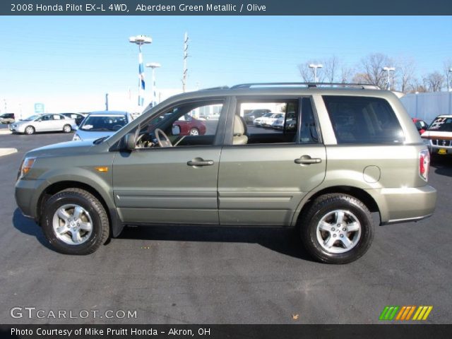 2008 Honda Pilot EX-L 4WD in Aberdeen Green Metallic