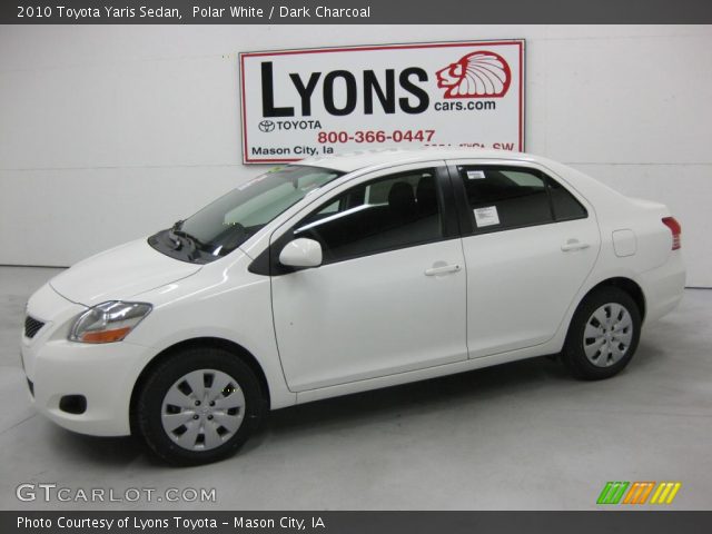 2010 Toyota Yaris Sedan in Polar White