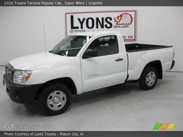 2010 Toyota Tacoma Regular Cab in Super White