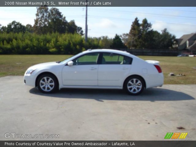 2008 Nissan Maxima 3.5 SL in Winter Frost Pearl