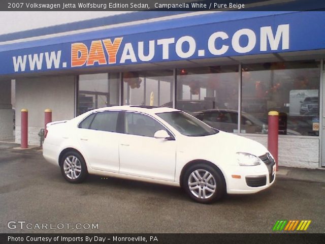 2007 Volkswagen Jetta Wolfsburg Edition Sedan in Campanella White