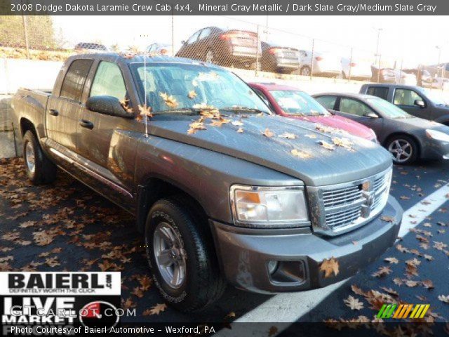 2008 Dodge Dakota Laramie Crew Cab 4x4 in Mineral Gray Metallic