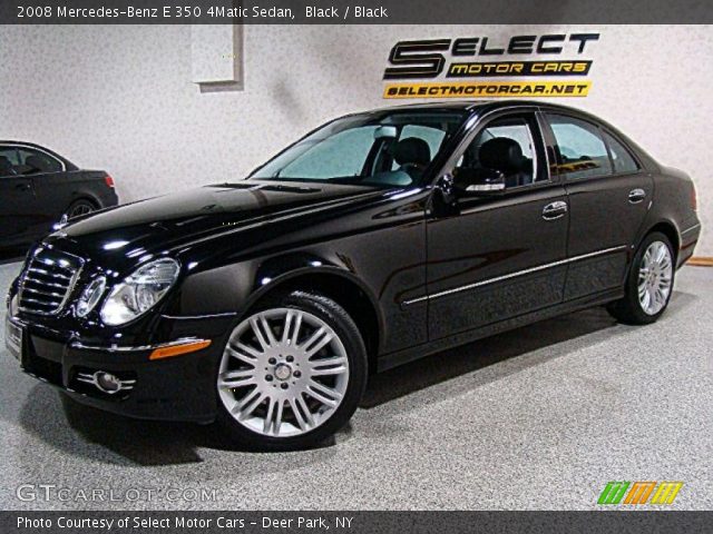 2008 Mercedes-Benz E 350 4Matic Sedan in Black