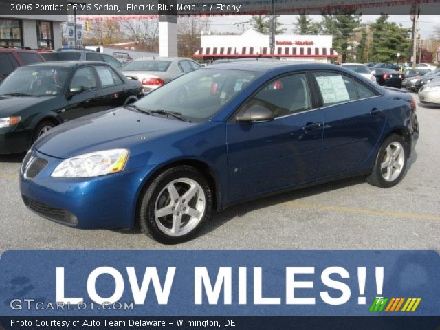 2006 Pontiac G6 V6 Sedan in Electric Blue Metallic