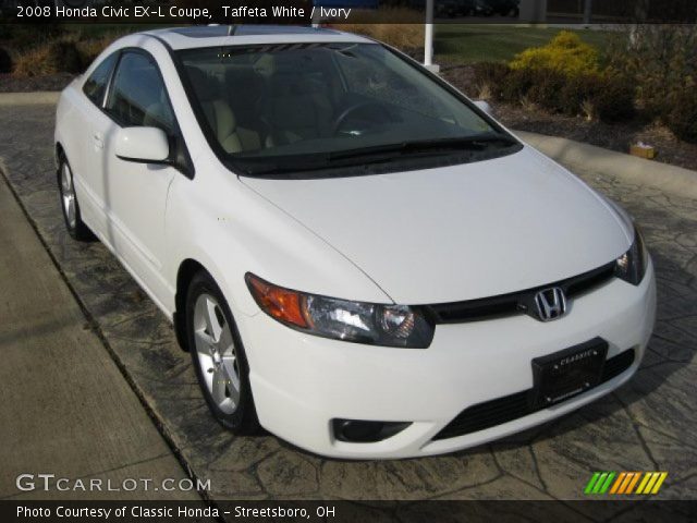 2008 Honda Civic EX-L Coupe in Taffeta White
