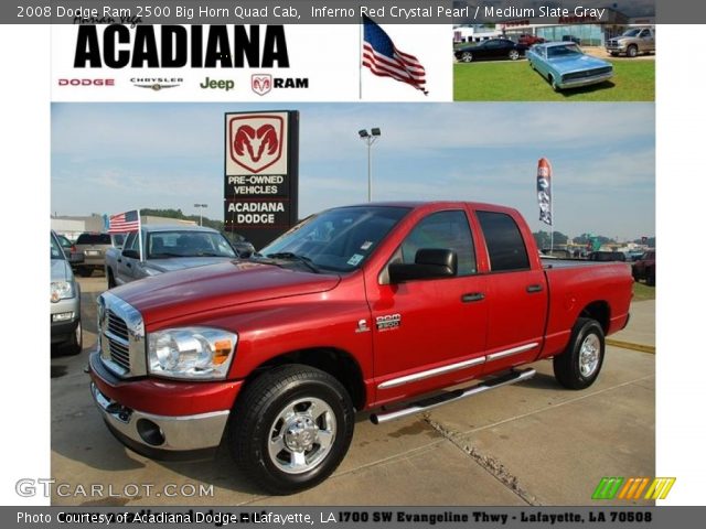 2008 Dodge Ram 2500 Big Horn Quad Cab in Inferno Red Crystal Pearl