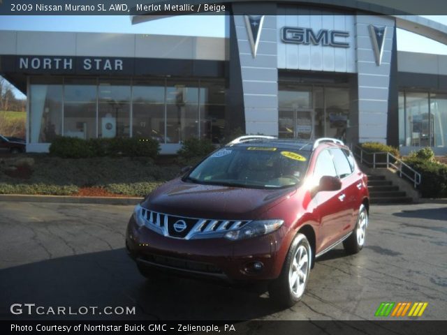 2009 Nissan Murano SL AWD in Merlot Metallic