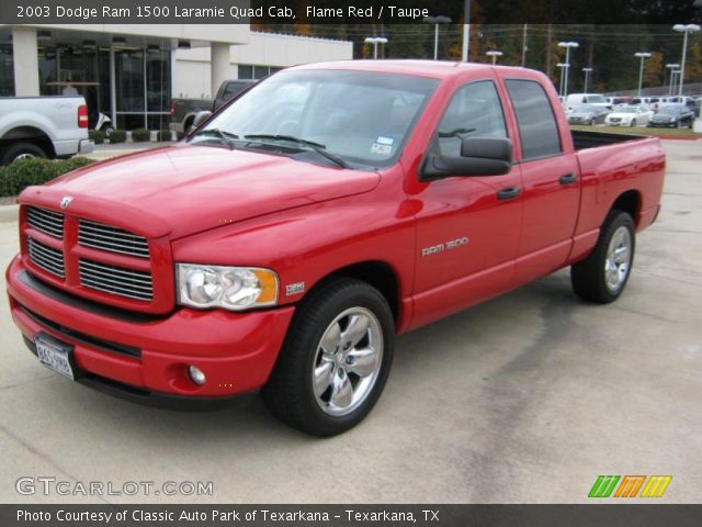 2003 Dodge Ram 1500 Laramie Quad Cab in Flame Red