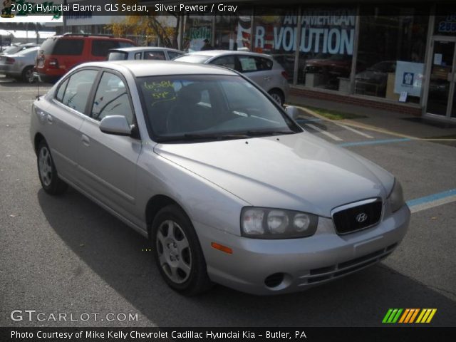 2003 Hyundai Elantra GLS Sedan in Silver Pewter