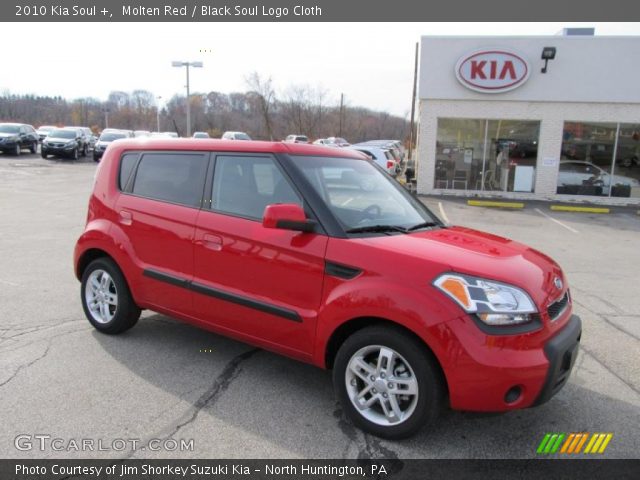 2010 Kia Soul + in Molten Red