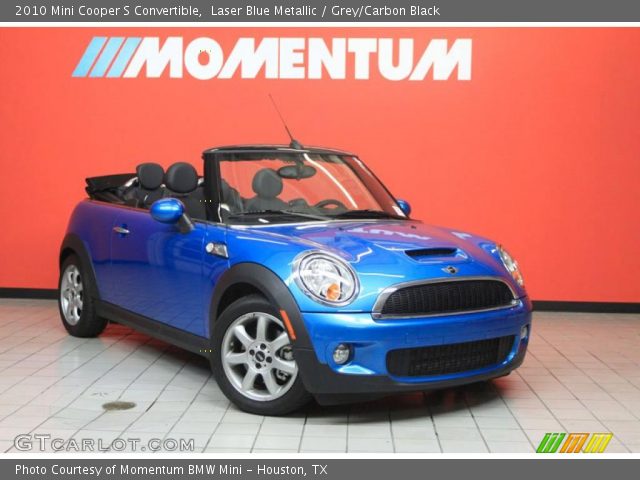 2010 Mini Cooper S Convertible in Laser Blue Metallic