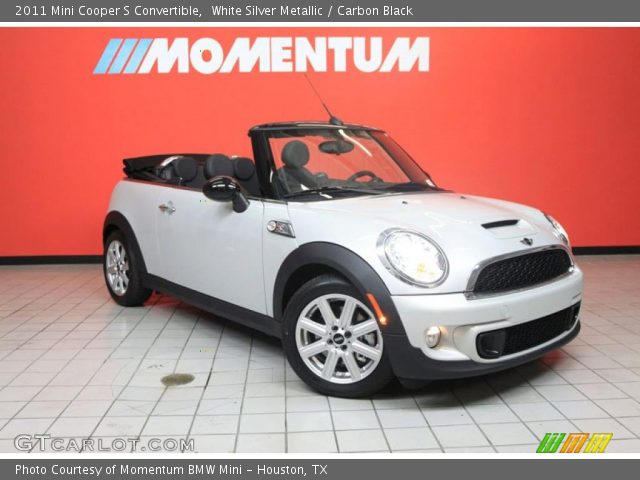2011 Mini Cooper S Convertible in White Silver Metallic