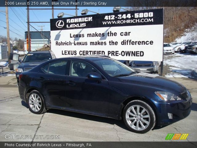 2006 Lexus IS 250 AWD in Blue Onyx Pearl