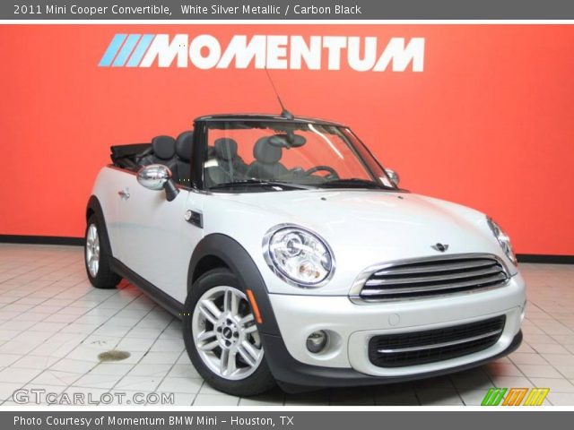 2011 Mini Cooper Convertible in White Silver Metallic
