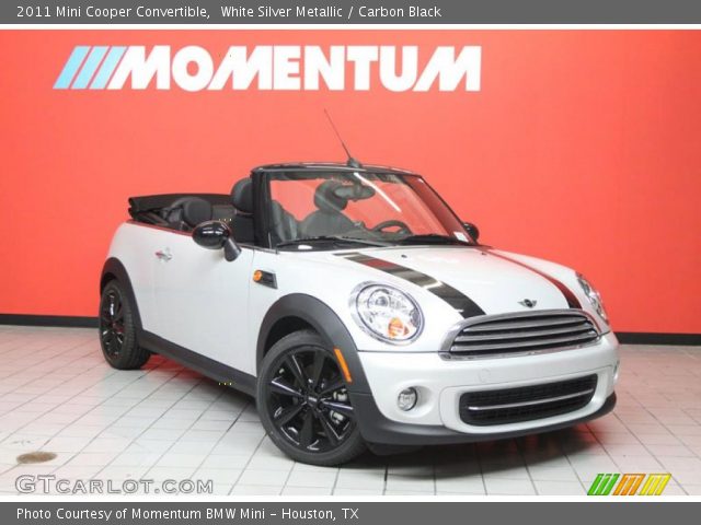 2011 Mini Cooper Convertible in White Silver Metallic