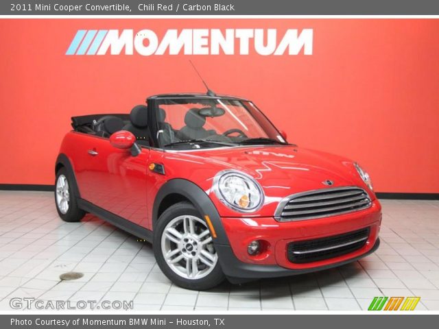 2011 Mini Cooper Convertible in Chili Red