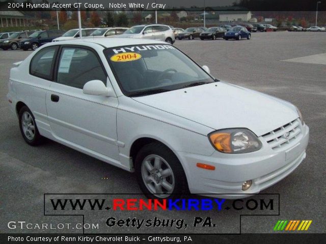 2004 Hyundai Accent GT Coupe in Noble White