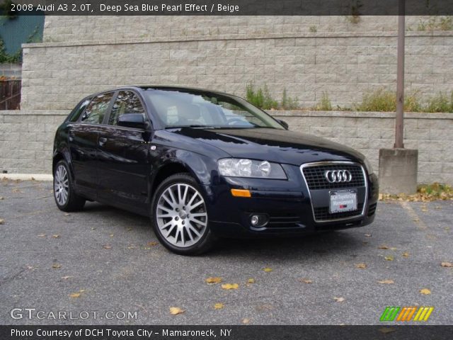 2008 Audi A3 2.0T in Deep Sea Blue Pearl Effect