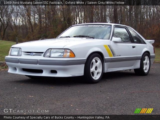 1989 Ford Mustang Saleen SSC Fastback in Oxford White