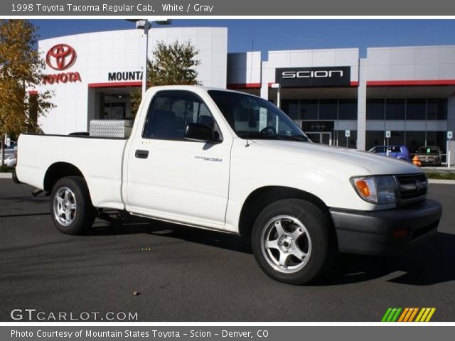 1998 Toyota Tacoma Regular Cab in White