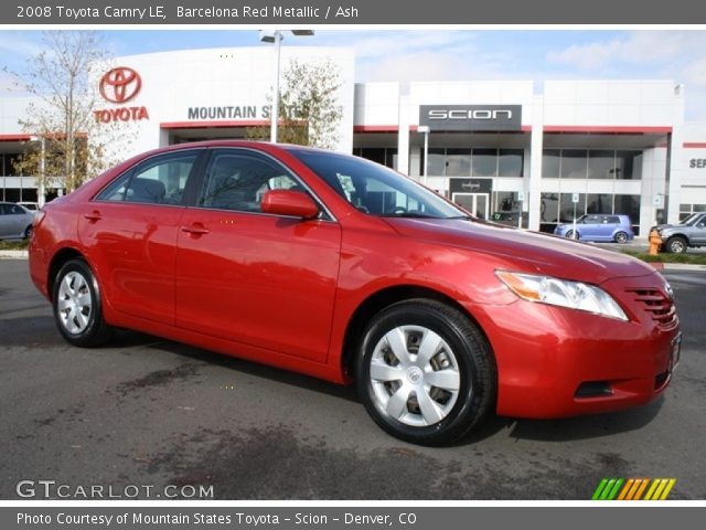 2008 Toyota Camry LE in Barcelona Red Metallic