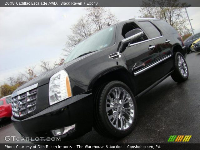 2008 Cadillac Escalade AWD in Black Raven