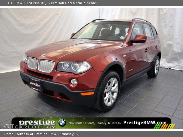 2010 BMW X3 xDrive30i in Vermilion Red Metallic