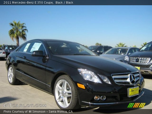 2011 Mercedes-Benz E 350 Coupe in Black