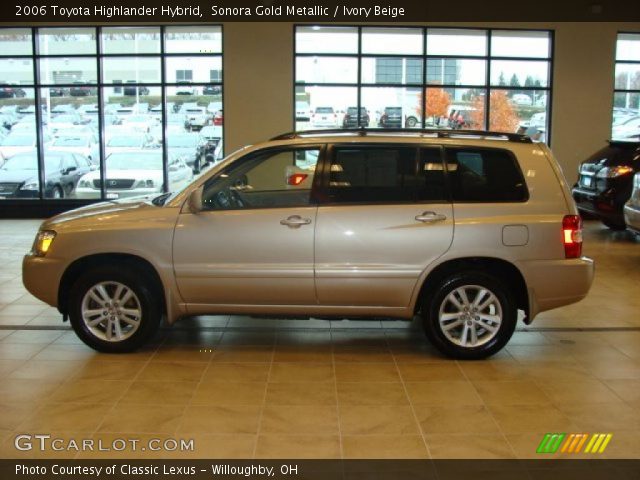 2006 Toyota Highlander Hybrid in Sonora Gold Metallic