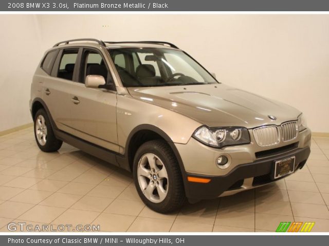 2008 BMW X3 3.0si in Platinum Bronze Metallic