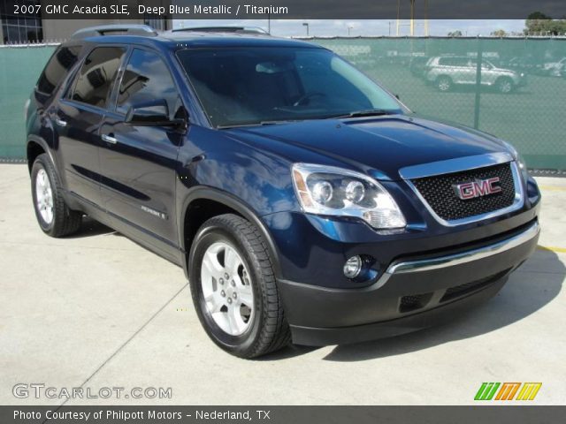 2007 GMC Acadia SLE in Deep Blue Metallic