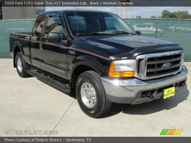 2000 Ford F250 Super Duty XLT Extended Cab in Black