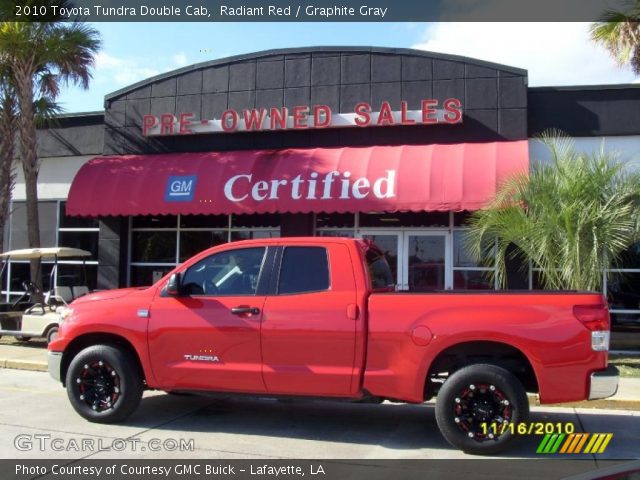 2010 Toyota Tundra Double Cab in Radiant Red
