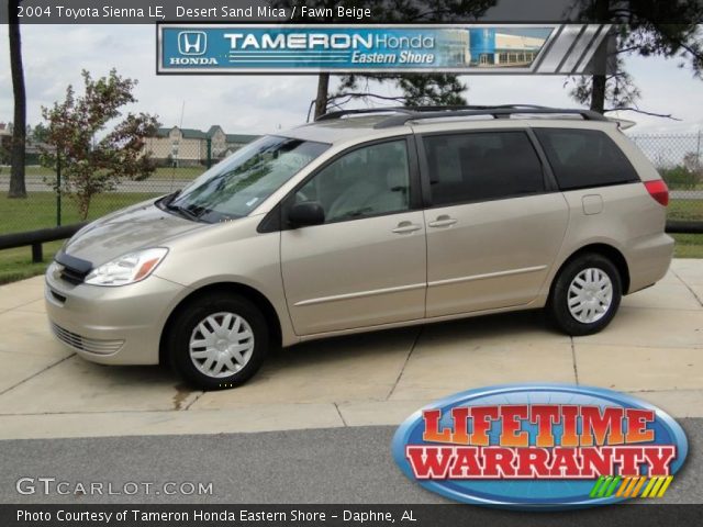 2004 Toyota Sienna LE in Desert Sand Mica