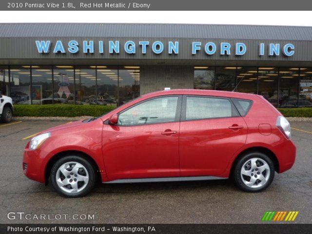 2010 Pontiac Vibe 1.8L in Red Hot Metallic