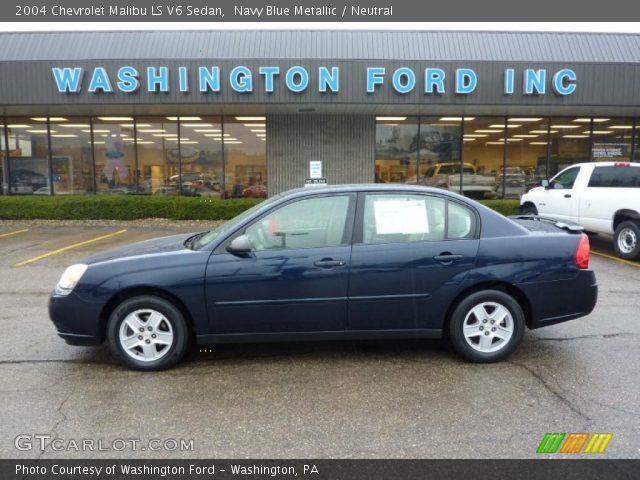 2004 Chevrolet Malibu LS V6 Sedan in Navy Blue Metallic