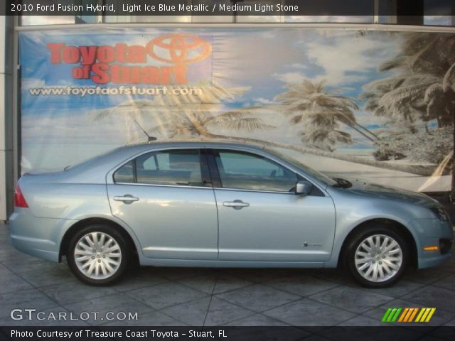2010 Ford Fusion Hybrid in Light Ice Blue Metallic