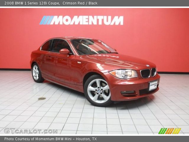 2008 BMW 1 Series 128i Coupe in Crimson Red