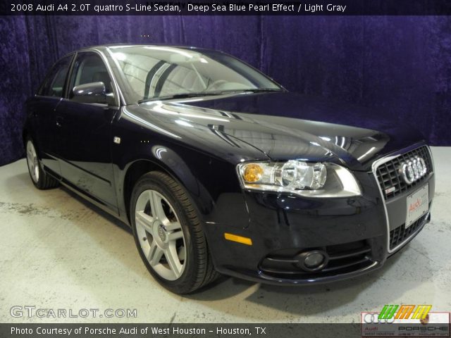 2008 Audi A4 2.0T quattro S-Line Sedan in Deep Sea Blue Pearl Effect