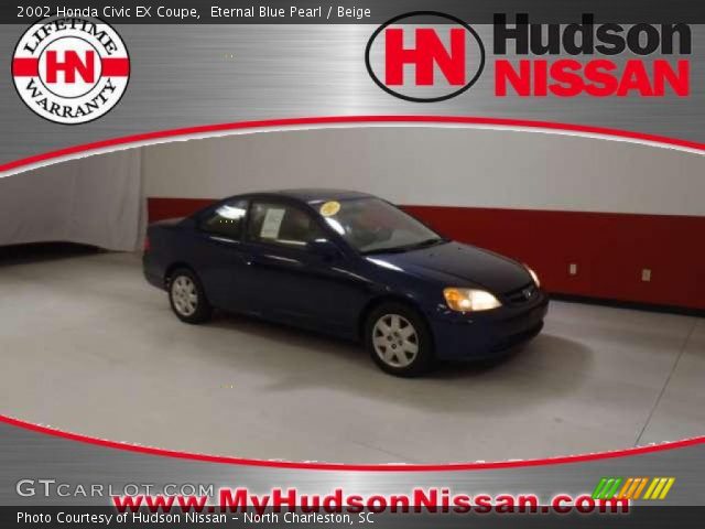 2002 Honda Civic EX Coupe in Eternal Blue Pearl