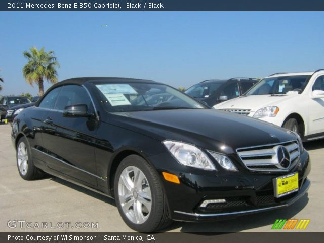 2011 Mercedes-Benz E 350 Cabriolet in Black