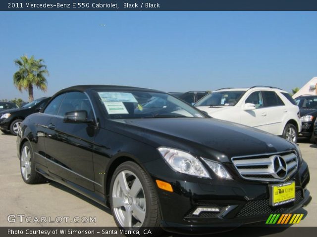 2011 Mercedes-Benz E 550 Cabriolet in Black