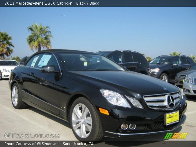 2011 Mercedes-Benz E 350 Cabriolet in Black