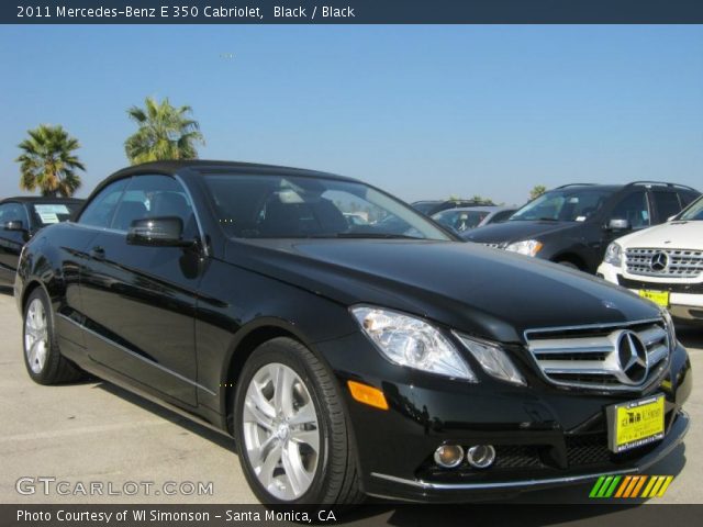 2011 Mercedes-Benz E 350 Cabriolet in Black