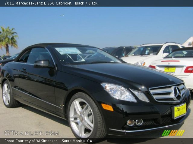 2011 Mercedes-Benz E 350 Cabriolet in Black