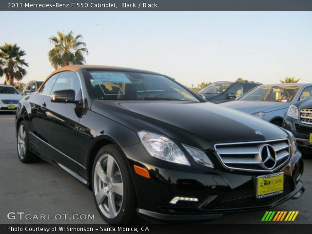 2011 Mercedes-Benz E 550 Cabriolet in Black